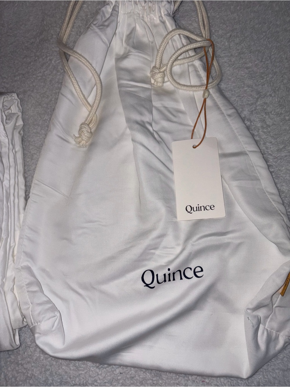 Quince White Sleep Bamboo Sheet Set - Picture 2 of 8